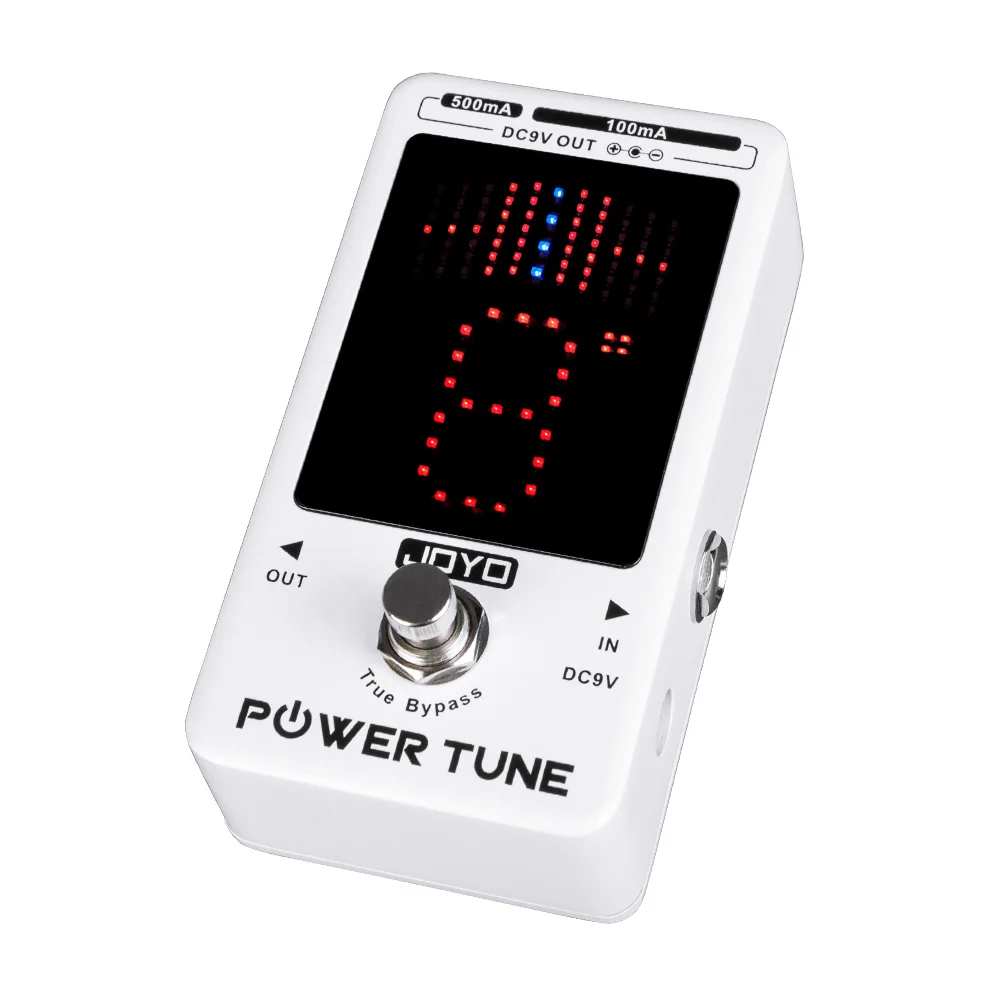 JOYO JF-18R POWER TUNE 2-in-1 Tuner & Isolated Power Supply Guitar Pedal 8 Outputs 2x500mA 6x100mA with LED Screen