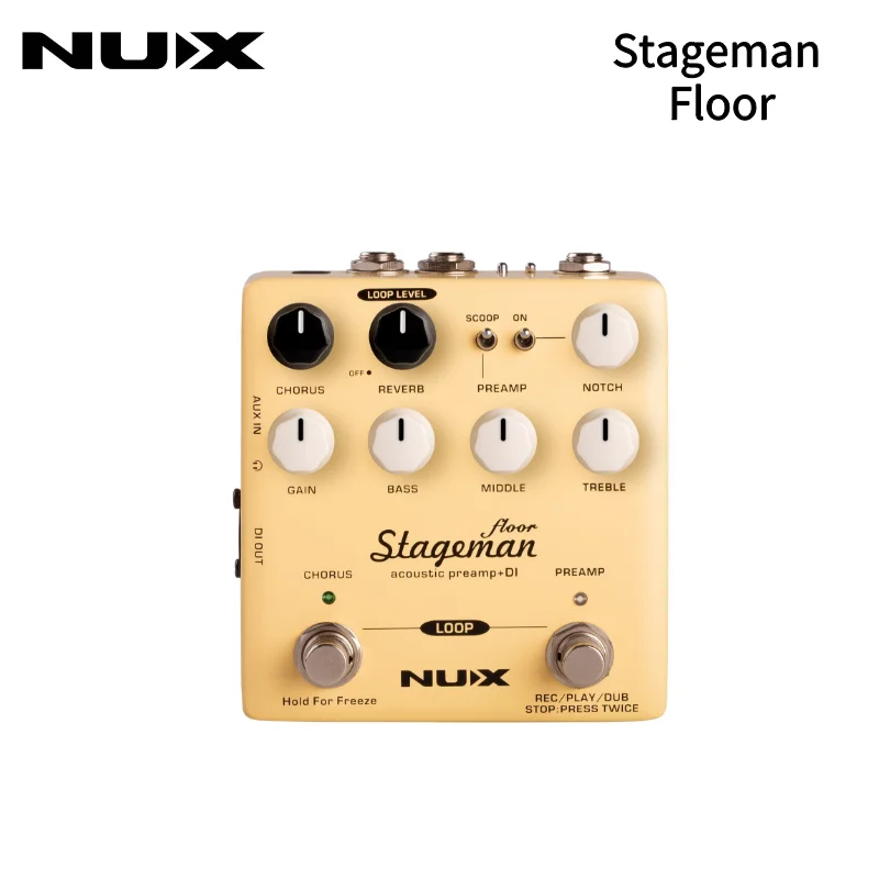 NUX Stageman Floor NAP-5 Pedal, Electric Guitar Effects, Digital Effects, Looper Function, Highly Sensitive, EQ, Natural Sound