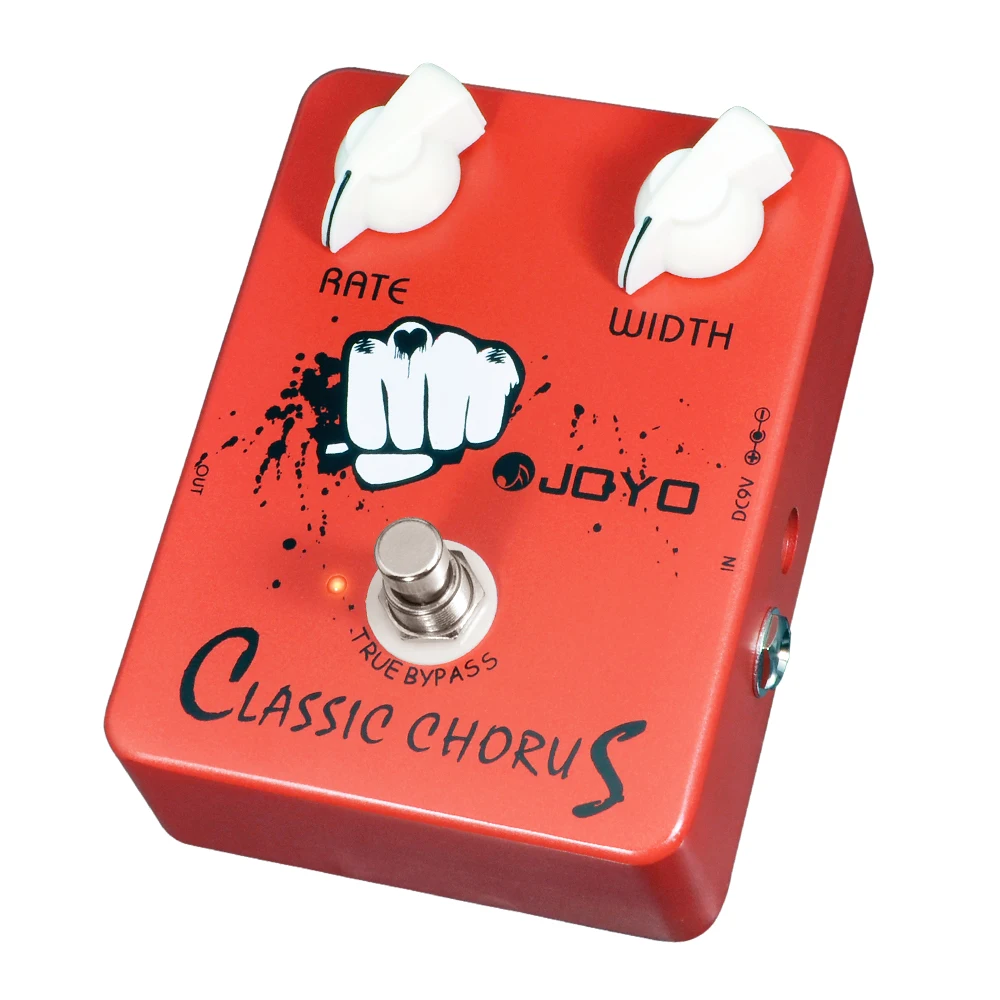 JOYO JF-05 CLASSIC CHROUS Chorus Guitar Pedal Crisp & Transparent Analog Chorus Effect with Rate/Width Knobs for Electric Guitar