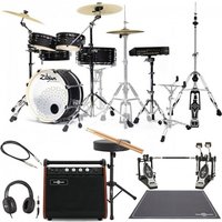 Zildjian ALCHEM-E Series Bronze EX Kit with Double Pedal Custom Bundle